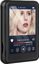 Touch Screen Mp3 Speler - X6 - Bluetooth 4.2 - 4GB+64GB SD kaart - Zwart