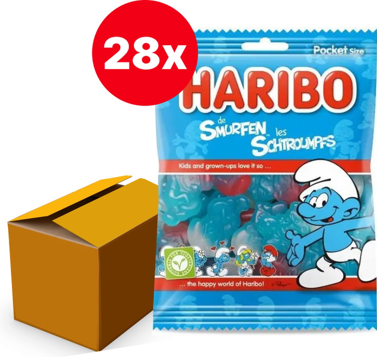 HARIBO sachet SCHTROUMPF 120 G - Récréafun