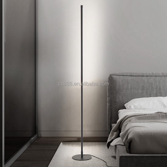 Staande Lamp hoeklamp LED Dimbaar Mat Zwart Bol staande-lamp-hoeklamp-led-dimbaar-mat-zwart-bol