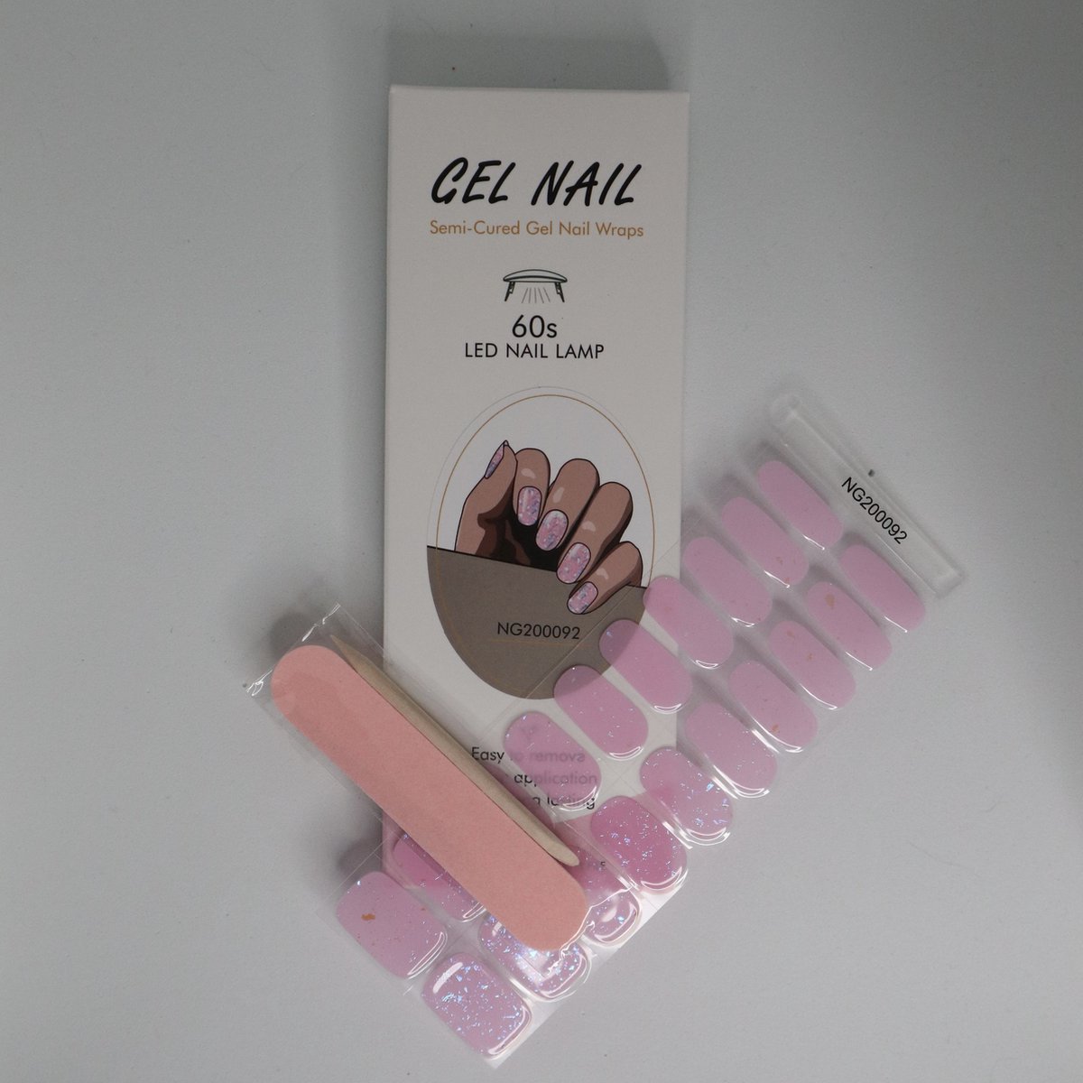 Goedkoopste YellowSnails - Gel Nagel Wraps - Pink Confetti - Gel Nagel Stickers - Gel Nagel Folie - Gel Nail Wraps - Gel Nail Stickers - Nail Art - Nail Foil