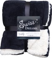 Swiss Dreams - Fleece Plaid - extra dik - 150x200cm - Zwart