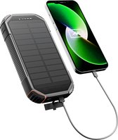 StyletiQ® Solar Powerbank 30000 mAh - Powerbank iphone en android - Powerbank zonneenergie - Solar Power bank - Solar Charger - Zonne energie powerbank