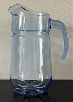 Glazen schenkkan, licht blauw, 1.7 liter