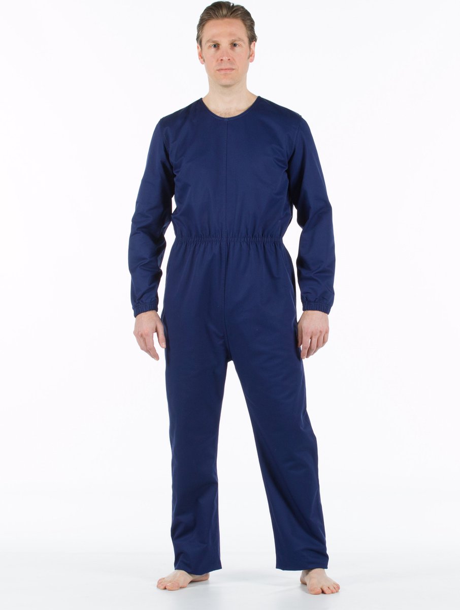 Goedkoopste Anti-scheurpak | lange mouw / lange pijp | Marine blauw | Ring voor slotje (dames / heren