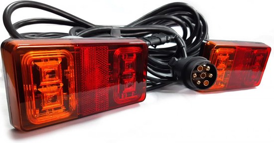 kit d'éclairage de remorque - LED - remorque de 7,5 mètres (connexion par boulon)