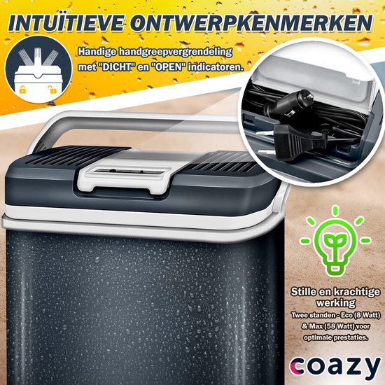ondernemen annuleren Artiest Koelbox 24L met ECO modus voor auto & camping - Frigobox Elektrisch 24  liter met 12v... | bol.com