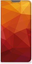 Stand Case geschikt voor Motorola Moto G52 | Moto G82 Polygon Red