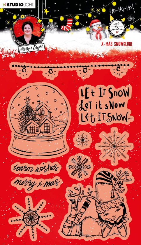 Studio Light Essentials clear stamp Christmas Snow Globe n | bol