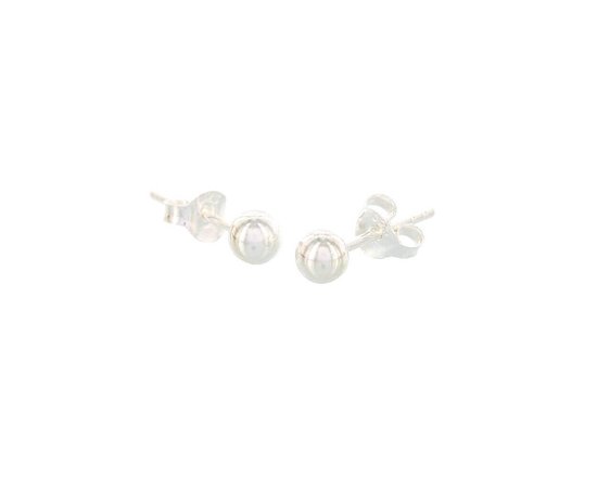 Karma Oorbellen Ball 4 mm Zilver