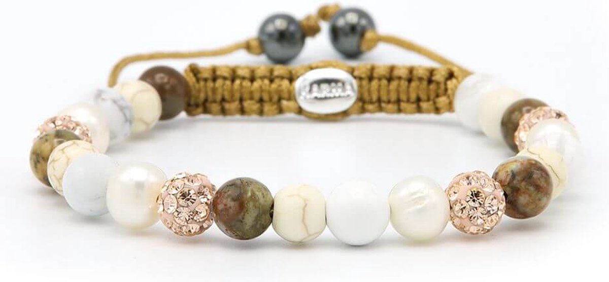 Karma Armband Spiral Elva Rosé Crystal