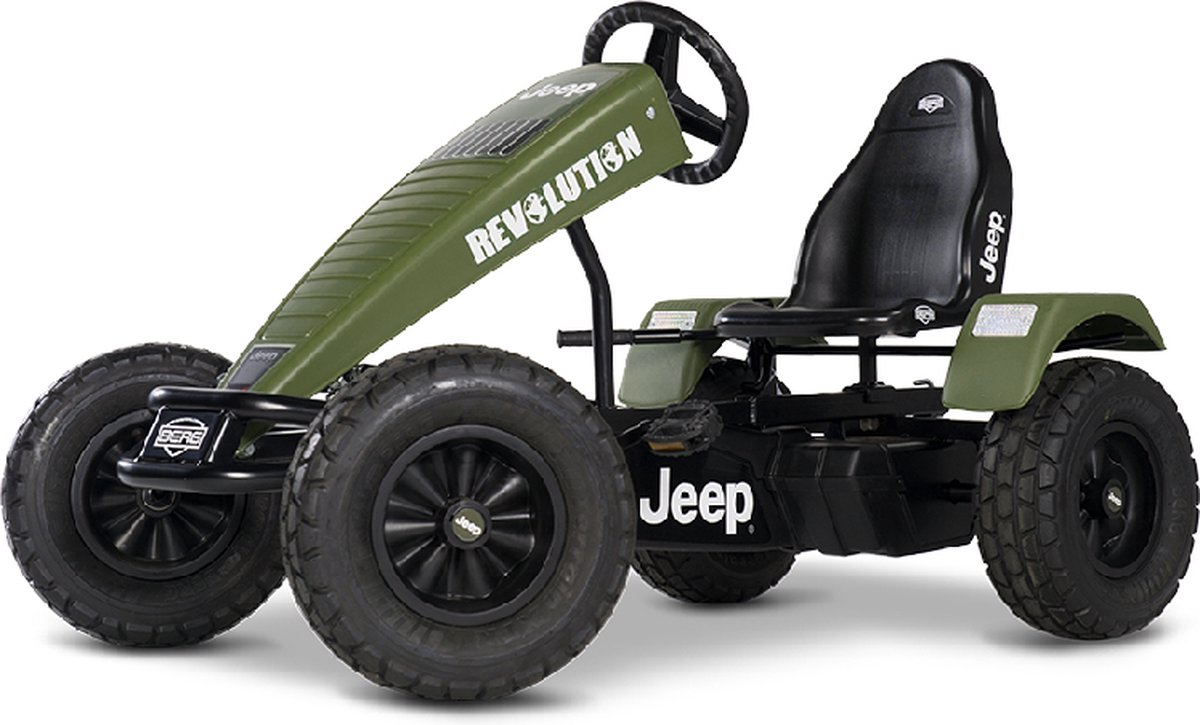 BERG XL frame Jeep Revolution BFR Skelter - Met handrem - Verstelbare Stoel - Groen - Vanaf 5 jaar — afbeelding 2