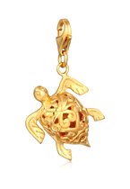 Nenalina Dames Bedel Dames Hanger schildpad zee strand in 925 sterling zilver