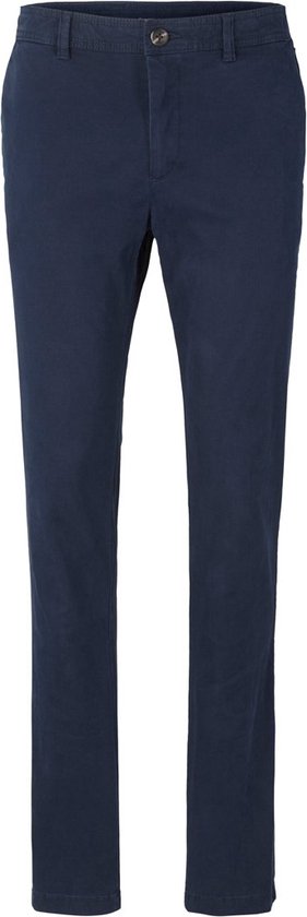 TTTRAVIS SLIM chino broek in blauw van Tom Tailor