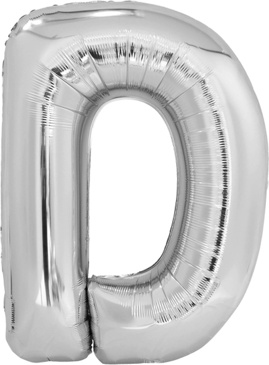 Amscan Letterballon D Folie 99 Cm Zilver