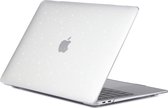 Mobigear - Laptophoes geschikt voor Apple MacBook Air 13 Inch (2018-2020) Hoes Hardshell Laptopcover MacBook Case | Mobigear Sparkle - Wit - Model A1932 / A2179 / A2337