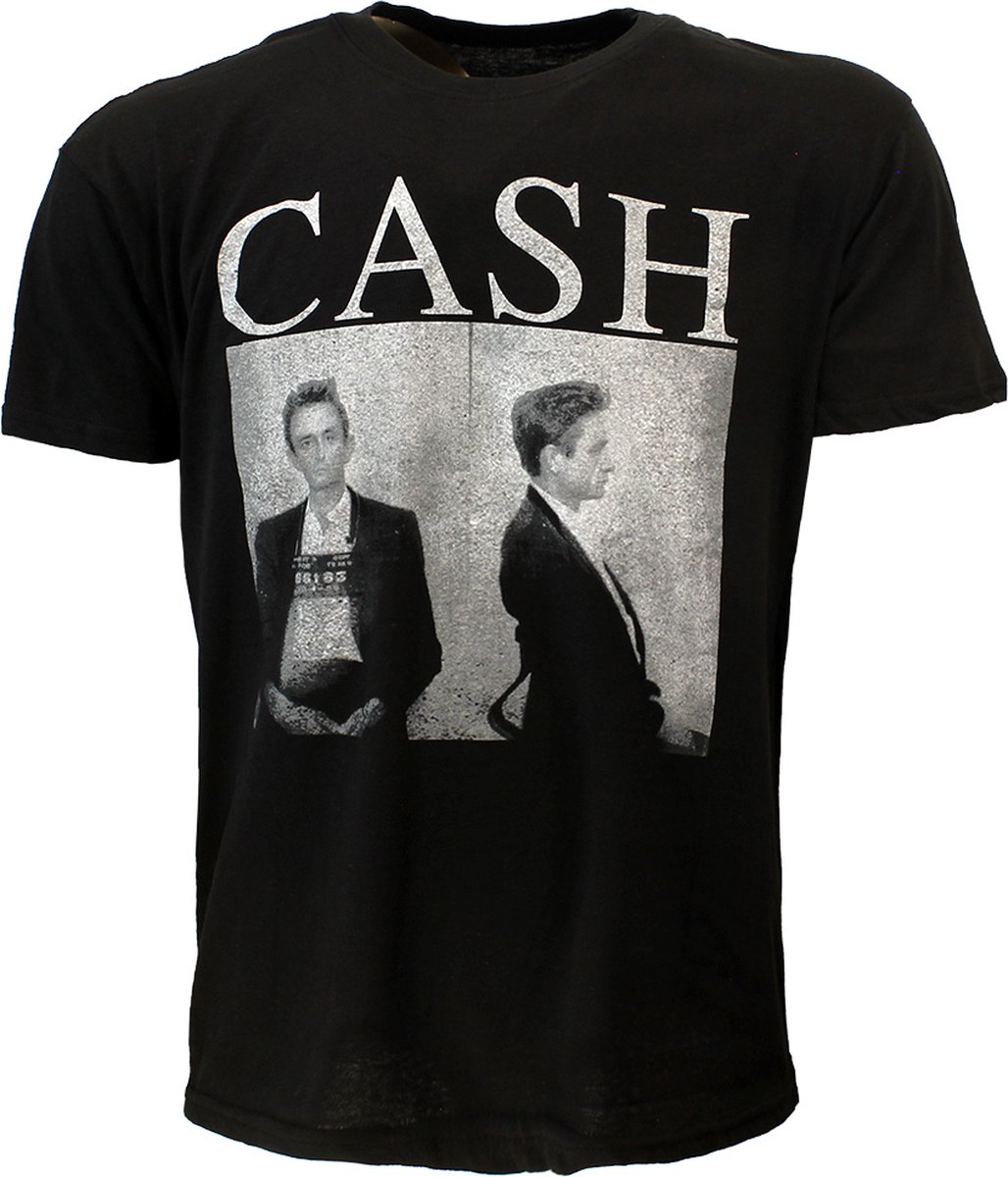 Johnny Cash Mug Shot T-Shirt - Officiële Merchandise - XXL