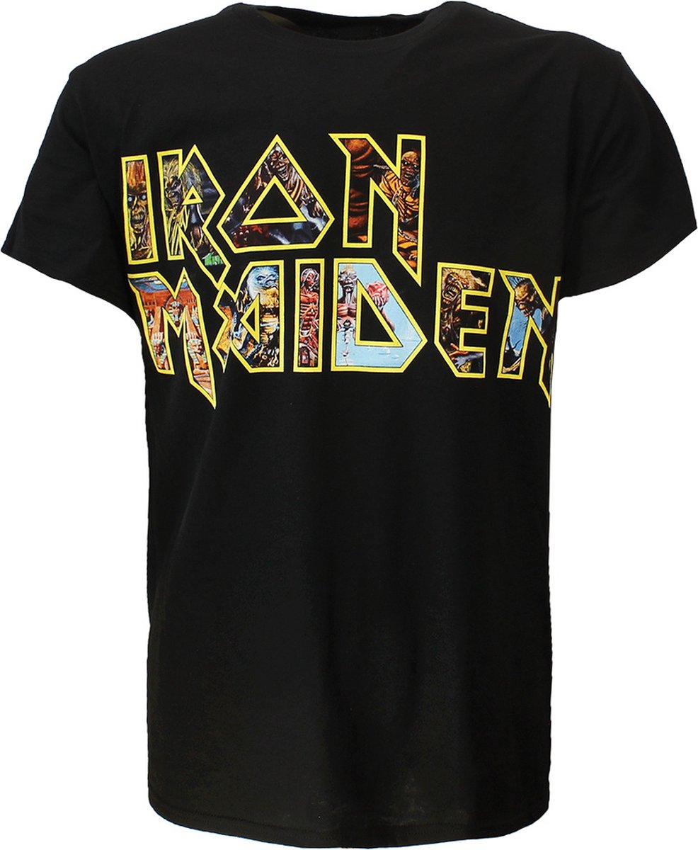 Iron Maiden Eddie Logo T-Shirt - Officiële Merchandise - L