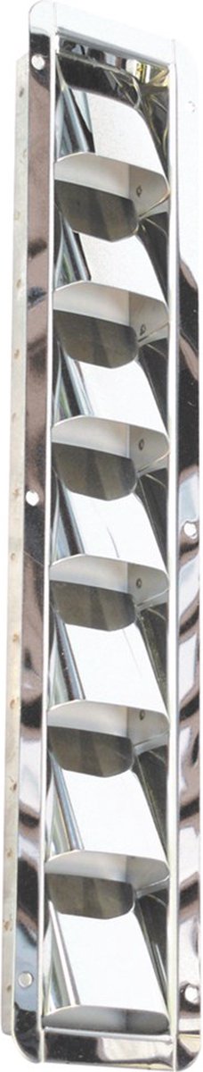 Ventilatierooster met vaste schoepen, 327x76mm RVS-316 (A4)