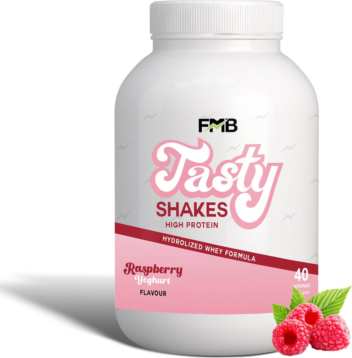 Fit Met Bruno - Whey Protein - Raspberry Yoghurt - Tasty Shake - Proteine Poeder - Eiwit - 1 KG