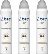 Dove Spray anti-transpirant XL - Invisible Dry - 3 x 250 ml - Femme