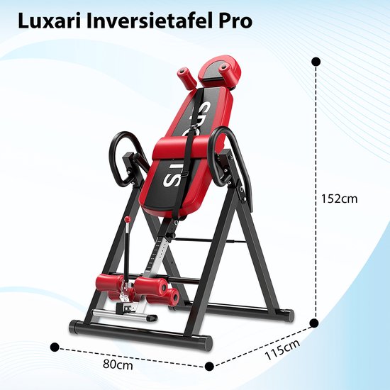 Inversietafel Life Gear Extra Luxe - Uw Massagetafel