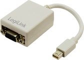 LogiLink CV0038 DisplayPort / VGA Adapter [1x Mini-DisplayPort stekker - 1x VGA-bus] Wit 0.09 m