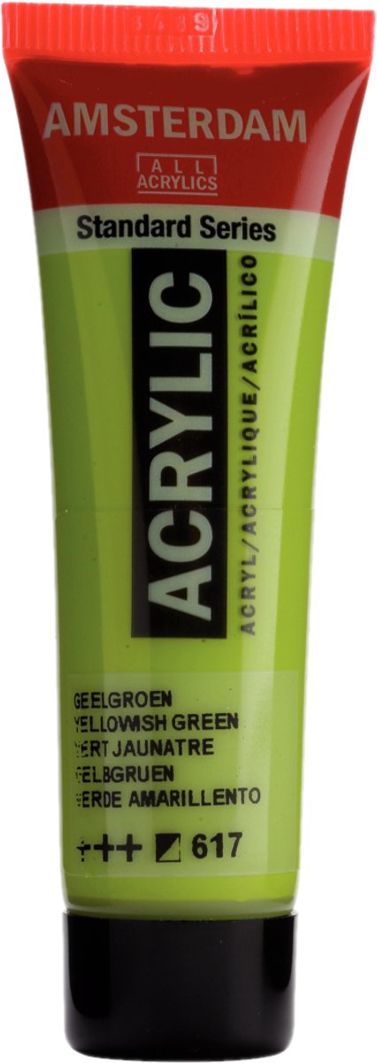 Acrylverf - 617 Geelgroen - Amsterdam - 20 ml