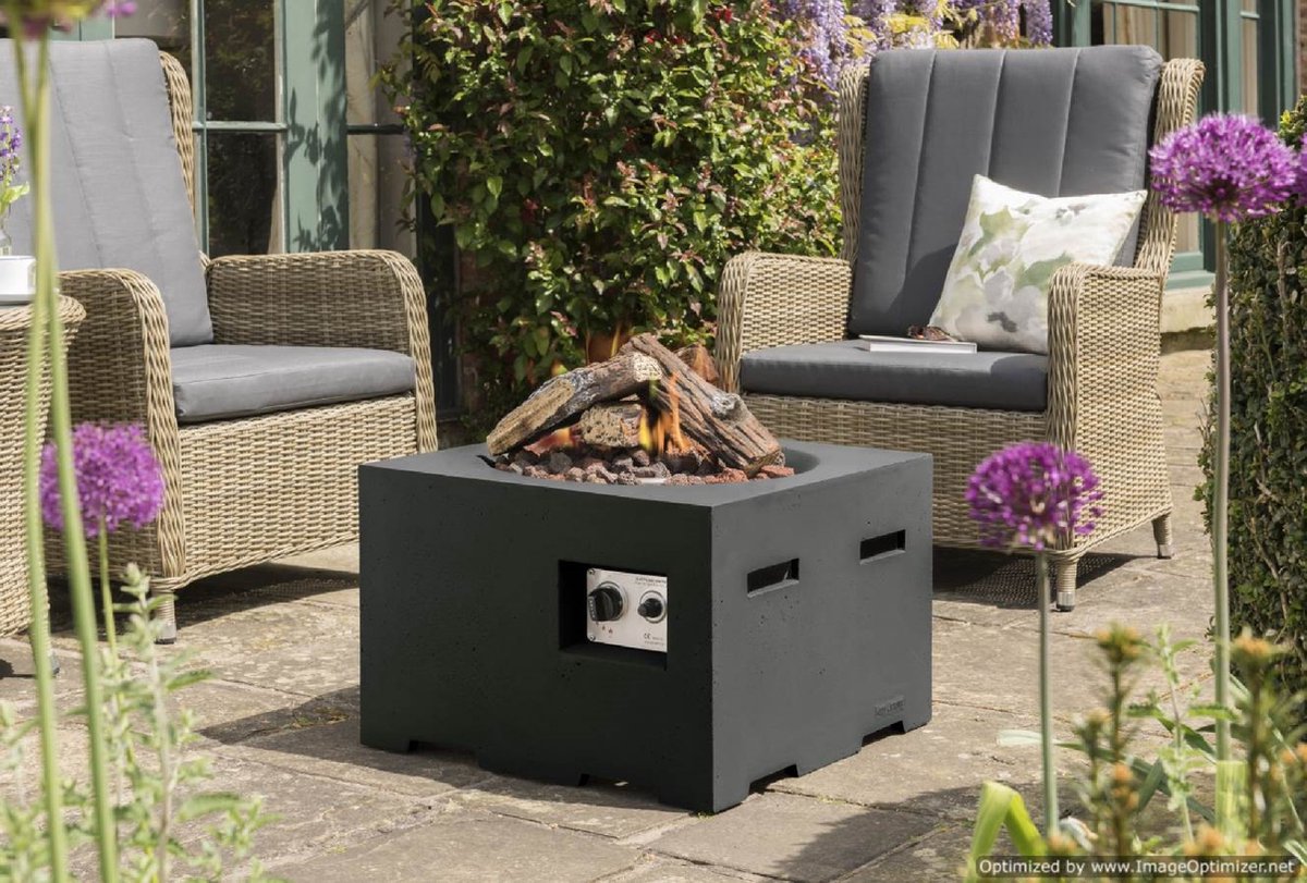 Happy Cocooning Cocoon Table Small Square - Fire Table - Black