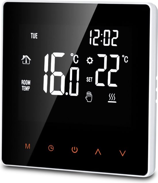 Slimme thermostaat - LCD Touch Display - Handmatige Automatische modus APP controle | bol.com