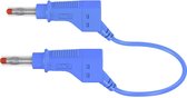 Stäubli XZG425/SIL Veiligheidsmeetsnoer [Banaanstekker 4 mm - Banaanstekker 4 mm] 1.00 m Blauw 1 stuk(s)