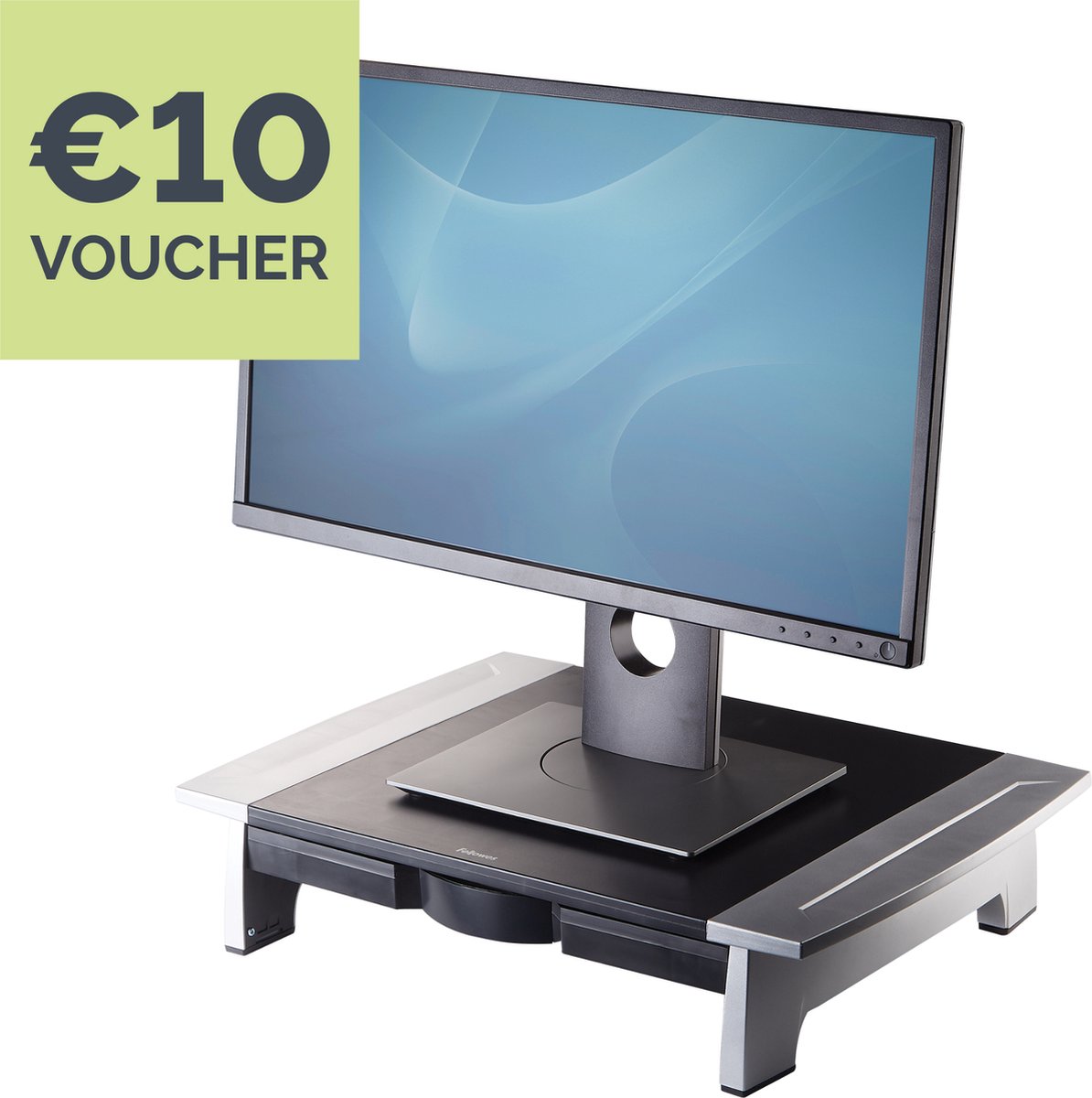 Fellowes Monitor standaard - Office Suites - Zwart met zilver - 28 Inch