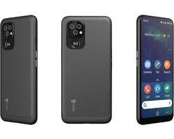 DORO8100 PLUS SENIORENSMARTPHONE BUNDLE INCL ZWART HOESJE EN LAADCRADDLE (6.1") Dual SIM Android 11 Go Edition 4G USB Type-C 2 GB 32 GB 3000 mAh Grijs