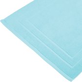 Atmosphera Badkamerkleed/badmat voor vloer - 50 x 70 cm - Aqua blauw