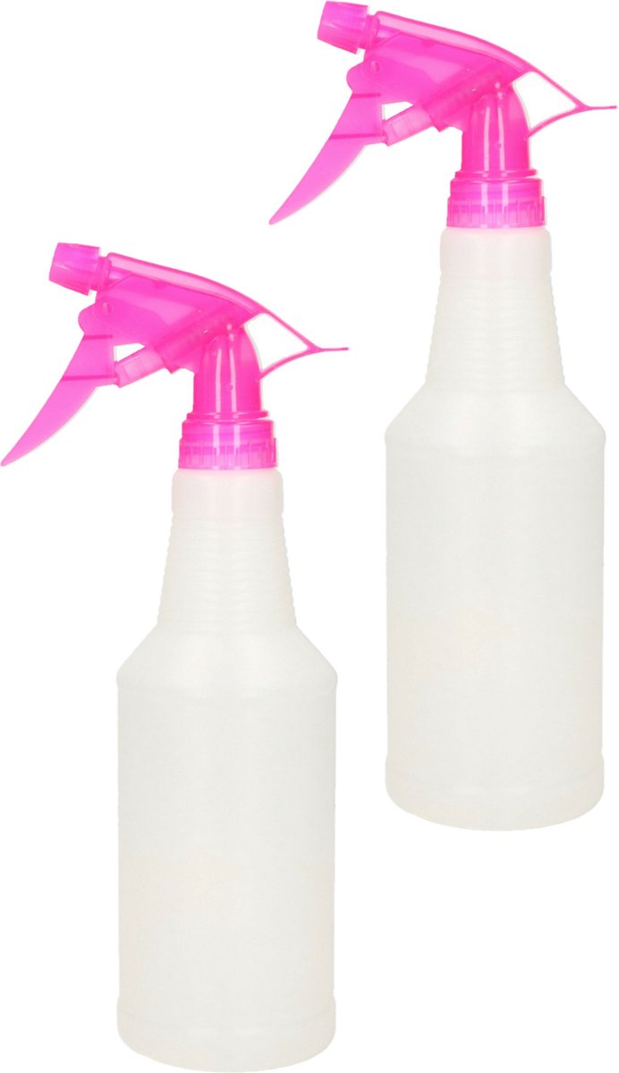 Vaporisateurs – Flacons Pulvérisateurs Vides Rechargeables En Plastique Pour Coiffure, Nettoyage Et Jardinage – Noir (lot De 2) - Au Quotidien