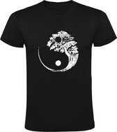 T-shirt homme yin yang | La Chine | Chinois | arbre | forêt | la nature | marche | marche