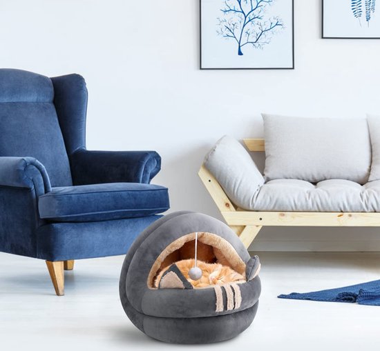 Welpenbett Donut-Form – Weich, Waschbar, Beruhigend Für Kleine Hunde Bis 2,3 Kg
