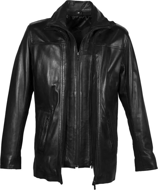 Lichtgewicht suède jas voor heren, leren jas met button down en revers bomberjack grote maten cardigan overgangsjas vintage lange mouwen herfstjas effen veelzijdige werkjas, bruin, S