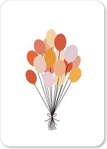 Wenskaart Ballonnen - Verjaardag - A6 - 10 stuks - Kaartenset - Kaarten - Verjaardagskaart - Kaart zonder tekst