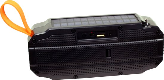POWERplus Buffalo Solar en USB oplaadbare Bluetooth Speaker met ingebouwde FM Scan Radio Noodradio - Nood Radio - Camping van powerplus — afbeelding 5