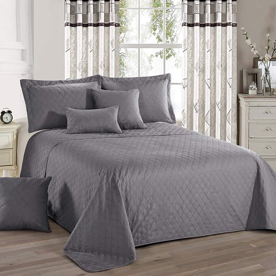 Delindo Lifestyle® Sprei, bedsprei, premium blauw, voor tweepersoonsbed, eenkleurig, voor slaapkamer, 220 x 240 cm Delindo Lifestyle® Sprei, bedsprei, premium blauw, voor tweepersoonsbed, eenkleurig, voor slaapkamer, 220 x 240 cm