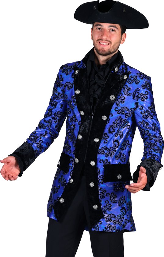 Carnavalsjas Voor Heren - Bedrukt Feestjasje Met Knoopsluiting - Modern En Warm Design Voor Party En Carnaval