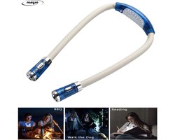Flexibele Nek leeslamp - Led verlichting - Nekleeslamp - Led leeslamp - E-reader leeslamp - Wit/Blauw - Leeslampje - Leeslamp - Handsfree - Neklamp - Nek lampje - Draadloos - Cadeau Tip Flexibele Nek leeslamp - Led verlichting - Nekleeslamp - Led leeslamp - E-reader leeslamp - Wit/Blauw - Leeslampje - Leeslamp - Handsfree - Neklamp - Nek lampje - Draadloos - Cadeau Tip