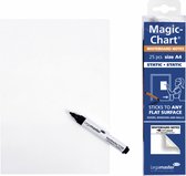 Tableau blanc Legamaster Magic-Chart, rouleau A4, 200 x 300 mm, blanc (rouleau 25 feuilles)