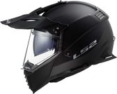 LS2 MX436 Pioneer Evo Matt Black Motocross Helmet 2XL - Maat 2XL - Helm