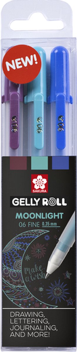 Gelschrijver Sakura Gelly Roll Moonlight 06 Galaxy – 6 stuks