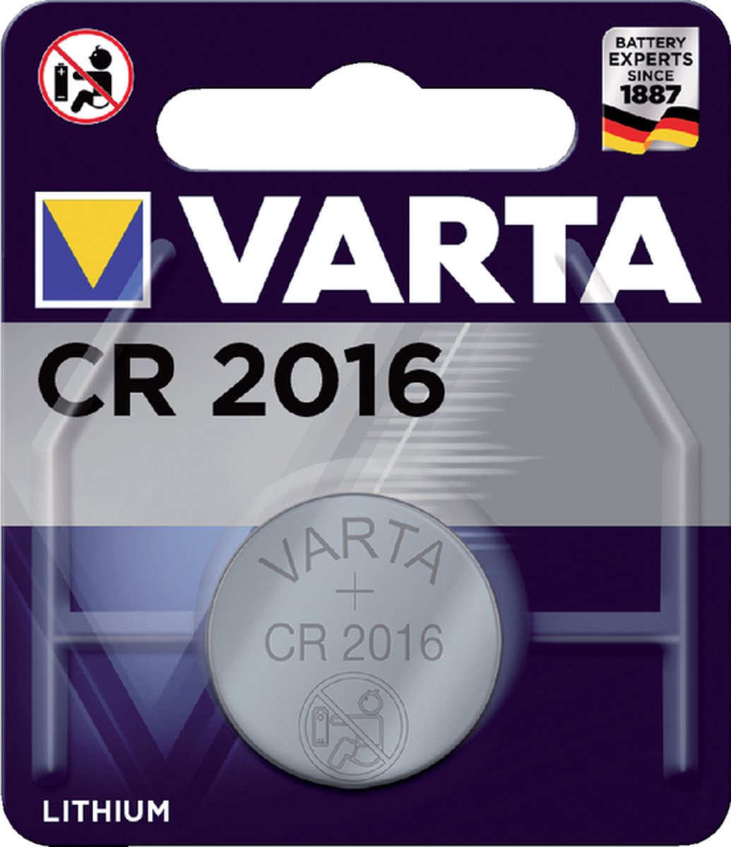 Huismerk Knoopcel Batterij 2016CR Varta Lithium