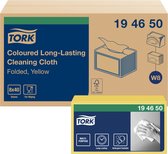 Reinigingsdoek tork long-lasting w8 geel 194650 | Pak a 40 stuk | 8 stuks