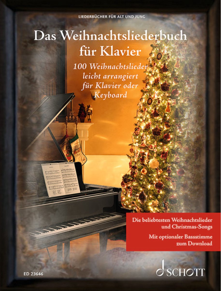 Schott Music Das Weihnachtsliederbuch für Klavier - Kerstmis boek voor toetsinstrumenten