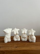 Yes We Candle - Bougies figurines- Ensemble de Bougies - 4 bougies- Torse- Torse homme- Torse femme- Bougie- Bougies- Décoration- Ambiance-Chaleur- Cire de soja