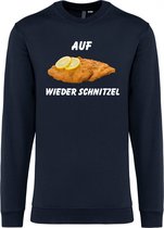 Sweater Auf Wieder Schnitzel | Apres Ski Verkleedkleren | Ski Pully Heren | Foute Party Ski Trui | Navy | maat XL